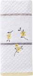SKL Home Spring Garden Hand Towel, White...