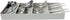 Kitchen Details 7 Slot Cutlery Drawer Organizer | Utensil Tray | Silverware Holder | Knife Spoon Fork | Flatware Storage & Organization | Grey...