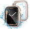 Tensea for Waterproof Apple Watch Screen Protector Case SE2 Series SE 6 5 4 40mm Accessories, iWatch Protective PC Face Cover Built-in Tempered Gl...