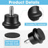 Bell Glides Replacement Office Chair Swivel Caster Wheels to Fixed Stationary Castors,with Separate Self Adhesive Felt Pads for Carpet,Desk Chair ...