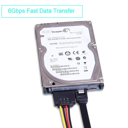 SATA Cable and SATA Power Splitter Cable SSD/SATA III Hard Drive Connection Cables for SATA SSD HDD CD Driver CD Writer...