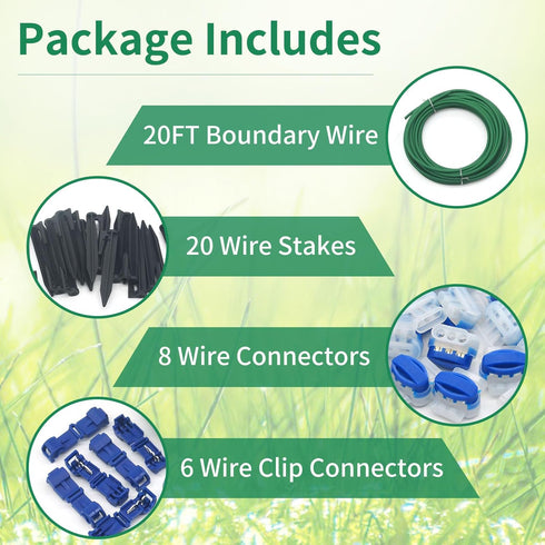 Robotic Lawnmower Boundary Wire Splice Kit Automatic Mower Boundary Wire Accessory Set, for Adapting and Repairing The Mowing Boundaries...