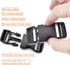 10 Yards 1'' Nylon Webbing Straps 8 Pcs Quick Side Release Buckles for 1inch Strap, 16 Pcs Tri-Glide Slides Flat Plastic Buckle Clips, 8 Pcs Metal...