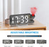 AMIR Projection Alarm Clock for Bedroom, 7.9 in Display LED Alarm Clock with 180° Rotatable Projector, Digital Clock with Brightness,Large Screen,...