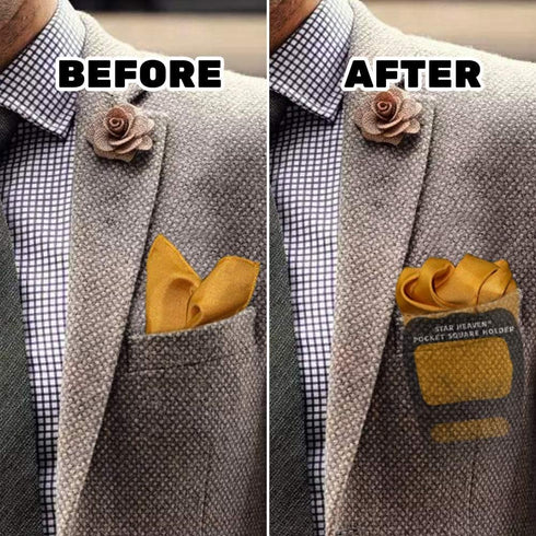 Pocket Squares Holder For Men, Best Accessories for Suits, Tuxedos,Vests and Dinner Jackets, 5Pack Assorted....