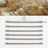 6 Pcs Bread Bow Knife Stainless Steel Replacement Blades, Serrated Bread Blade with Screws Easy to Cutting, Wooden Bread Knife for Cake Homemade B...