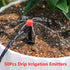 50pcs Adjustable Drip Irrigation Emitters for 1/4" Drip Irrigation Tubing Adjustable 360 Degree Water Flow Drippers Sprayer Drip Sprinklers with S...