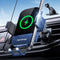 Wireless Car Charger, Phone Mount Holder Car Charger 15W Fast Charging Auto Clamping, Stick on The Dashboard for iPhone 15 14 13 12 11, Samsung Ga...