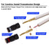 12AWG OFC HiFi Speaker Wire with Dual Gold Plated Banana Tip Plugs (15 Feet), High-End Heavy Duty Braided, 99.99% Oxygen-Free Copper - White, 15 F...