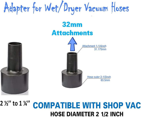 Universal Vacuum Hose Adapter Kit - Vacuum Attachment Adapter Compatible with Bissell Kenmore Electrolux Dirt Devil Hoover - Pool Vacuum Adapter H...