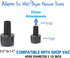 Universal Vacuum Hose Adapter Kit - Vacuum Attachment Adapter Compatible with Bissell Kenmore Electrolux Dirt Devil Hoover - Pool Vacuum Adapter H...