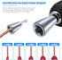 3Pcs Wire Twister Tools Kit, 6mm Hex Shank Cable Twister Tool and 3-Way/5-Way Wire Stripping Tool, Wire Stripping and Twister Bit for Electrical P...