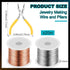 2 Rolls 20 Gauge Wire for Jewelry Making and Pliers Silver Craft Wire Tarnish Resistant Jewelry Beading Wire for DIY Jewelry Craft Making Supplies...