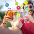 24PCS Daisy Flower Drinking Straws Reusable for Kids Daisy Flower Theme Birthday Party Favors Supplies Decorations with 2 PCS Cleaning Brushes (Da...