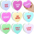 Domensi 8pcs Valentine's Day Candy Heart Shaped Kitchen Sponges Dual Sided Scrub Dish Sponges Reusable with Love You Kiss Me Non Scratch Sponge fo...