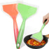 Shappy 2 Pcs Wide Silicone Spatula Tamagoyaki Shovel Turner Nonstick Fried Shovel Fish Spatula Silicone Wide Flexible Turner for Nonstick Cookware...
