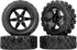 RC Station 12mm Hex RC Wheels and Tires 1/12 1/14 1/16 1/18 RC Off Road Buggy Rally Wheels and Tires for Traxxas LaTrax Rally Wltoys 144001 124019...