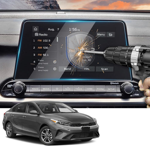 Yee Pin Screen Protector for Kia Forte 8' Touchscreen Display, 9H Tempered Glass, Compatible with 2019-2024 Forte Models...