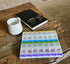 Ezy Dose Weekly (7-Day) Pill Organizer, Vitamin and Medicine Box, 2X-Large Push Button Compartments, 4 Times a Day, Clear Lids...