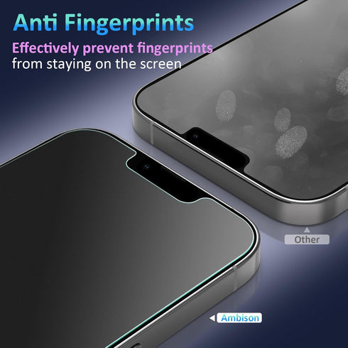 Ambison [1 Pack Matte Glass Screen Protector Designed for iPhone 14 2022/iPhone 13/13 Pro, Install Frame/Bubble Free/Anti-Glare&Fingerprint, 9H Te...