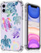 Sea Turtles iPhone 11 Case,Ocean Creatures Pattern Design for Women Men,Soft Transparent TPU Bumper Case for iPhone 11...