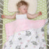 DaysU Silky Micro Soft Plush Baby Blankets for Girls with Print Animal Pattern and Soothing Raised Dots, Double Layer Bed Throws for Baby Crib, El...