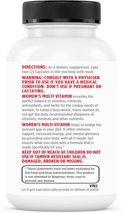 Renew Actives Women's Multi-Vitamin & Antioxidant: Daily Health Supplement for Woman- 20 Vitamins & Minerals - 60 Capsules...