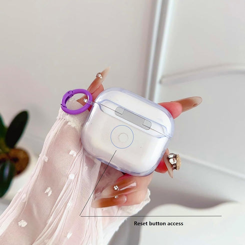Cute AirPods 3rd Gen Clear Case, Girly 3D Bow Design Soft TPU Protective Shockproof Kawaii Airpods 3rd Generation Skin Cover with Cleaner Kit & Ke...