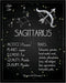 Posterizer 1 pcs-Astrology Posters-Zodiac Sign Sagittarius-Astrology & Zodiac Art-Astronomy- Gift for Steampunk and Astrology Lovers-Living Room B...