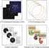 Louise Maelys 3 Set Tarot Embroidery Kits for Beginners with Moon Butterfly dragonfly and moth pattern,Adults Starter Cross Stitch Kit DIY Needlep...