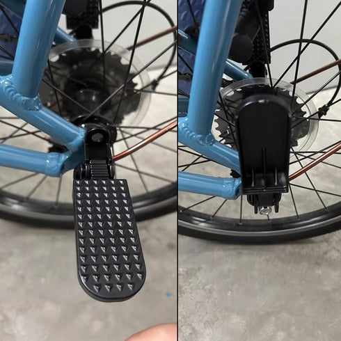 Scooter Footpegs E-bike Footpeg in Aluminum Alloy, Lenght 17cm/6.7",Compatible with Scooter Mopeds E-Bike Mini Bikes,Single Hole...