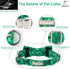 St.Patrick's Day Clover Dog Collars with Bow Tie,Green Abstract Clover Soft Cotton with Safety Metal Buckle Adjustable Puppy Collars for Small Boy...