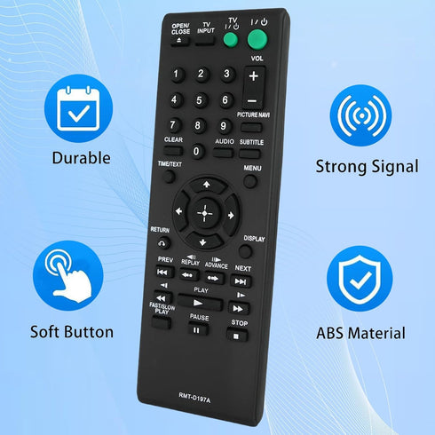 Universal Replacement Remote Control Fit for DVP-NS57P DVP-NS57P/B DVP-NS601HP DVP-NS41 DVP-NS41P for Sony DVD Player...