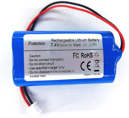 7.4V 2600mAh Rechargeable Battery Lithium li ion Batteries with XH2.54-2P Connector for Electronics, Lighting, Equipment 7.4v Battery Pack...