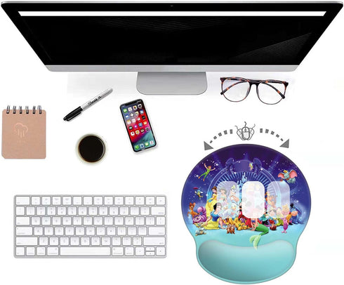 Galaxy Space Ergonomic Mouse Pad with Wrist Support,Non-Slip Rubber Base Mouse Pad for Laptop, Anime Mouse Pad, Pain Relief Mouse Pads for Desk fo...
