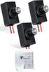 3 Pieces Dusk to Dawn Sensor for Outdoor Lighting 100-277v Photocell Sensor Photo Eye Sensor Photoelectric Switch Hardwired Post Eye Light Control...