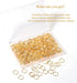 300 Pcs 10mm Open Jump Rings Gold Plated Jump Rings for Jewelry Making Single Ring Bulk for DIY Craft Earring Necklace Bracelet Pendant Choker Jew...
