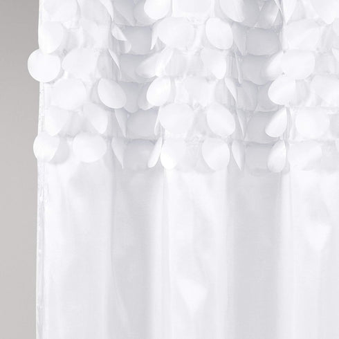 Lush Decor Lillian Shower Curtain, White, 72" x 72\...