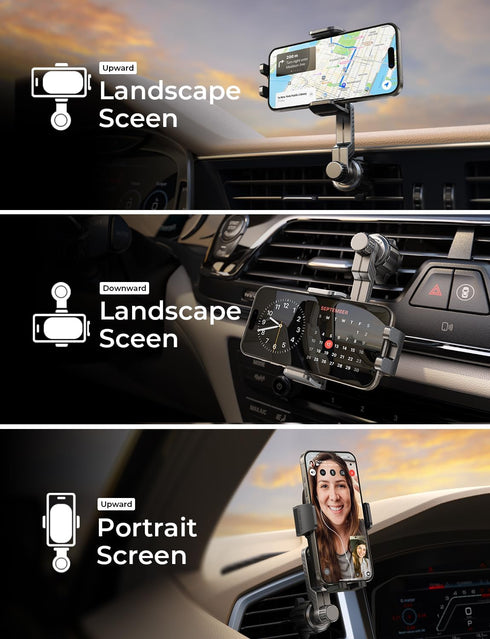 LISEN Car Phone Holder Vent, Phone Mount for Car Vent Universal Phone Holders for Your Car Hands Free Air Vent Cell Phone Car Mount Fits All Phone...