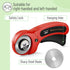 Mr. Pen- Rotary Cutter for Fabric with 1 Extra Blade, 45mm, Fabric Cutter Wheel, Fabric Rotary Cutter, Rotary Fabric Cutter, Sewing Rotary Cutter,...