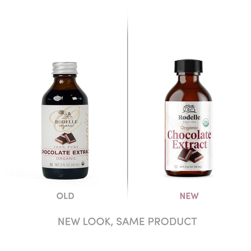 RODELLE Organics Pure Chocolate Extract, 2 Fl Oz...