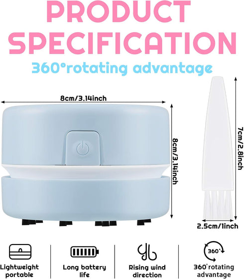 2 Pieces Diamond Painting Tool Drill Quicker Picker for Spilled Diamonds 5D Diamond Painting Accessories Vacuum Cleaner Mini Table Desktop Sweeper...