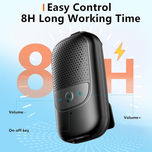 Portable Bluetooth Speakers,Clip-On Wireless Speaker,Stereo Loud Sound with Deep Bass,IPX5 Waterproof,Mini Outdoor Wearable Speaker,BT 5.3 Clip Sp...