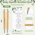 Yeaqee 25 Sets Woodland Safari Baby Shower Gifts for Guest Greenery Woodland Baby Shower Favors Retractable Baby Shower Pens Bamboo Pens Gender Re...