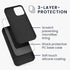 kwmobile Case Compatible with Apple iPhone 12 / iPhone 12 Pro Case - TPU Silicone Phone Cover with Soft Finish - Black...