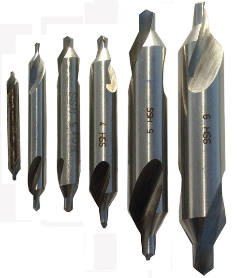 Drill America - DEWCCDS1-6 6 Piece High Speed Steel Combined Drill Bit and Countersink Set (#1 - #6), DEWCCD Series...