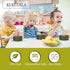 Stay Put 3pcs Suction Snack Cups for Babies and Toddlers in Different Sizes – Dishwasher and Microwave Safe Kids Bowls – Durable Silicone – Olive ...