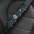 Queen Seat Safety Belt Pads - Leather Crystal Handbrake Cover - Bling Tiara Gear Crown Shift Stick Protector, for Girls Women or Ladies(4Pcs)...