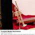 Trumpet Model Brass Miniature Trumpet Mini Musical Instrument Dollhouse Model Christmas Ornament...