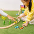 10 Pieces Wooden Mini Car Wooden Car Ramp Race Track Toys for Aged Over 3 Years Old, Wooden Car Ramp Racer Toy Replacement Vehicle Set Race Car Pa...